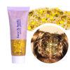 Picture of DAGEDA Body Glitter Gel, Face Glitters Body Gel Sequins Shimmer Liquid Eyeshadow, Chunky Glitter for Face Hair Nails, Holographic Cosmetic Laser Powder Festival Glitter Makeup 50ml(Gold）