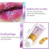 Picture of DAGEDA Body Glitter Gel, Face Glitters Body Gel Sequins Shimmer Liquid Eyeshadow, Chunky Glitter for Face Hair Nails, Holographic Cosmetic Laser Powder Festival Glitter Makeup 50ml(Gold）