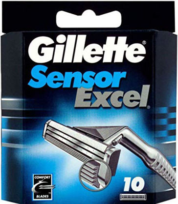 Picture of Gillett Sensor Excel Refill Blade Cartridges, 10 Ct. (Packaging May Vary)