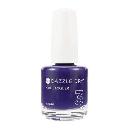 Picture of Dazzle Dry Nail Lacquer (Step 3) - Flair - An opaque dark purple indigo. Full coverage cream. (0.5 fl oz)