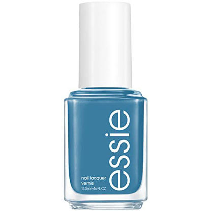 Picture of Essie essie nail polish, ferris of them all collection, faded denim blue glossy shine nail color with a cream finish, amuse me, 0.4600 fl. oz.