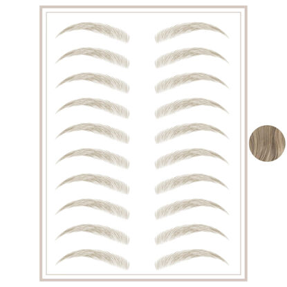Picture of Brows by Bossy Temporary Eyebrow Tattoos Waterproof Eyebrow Stickers, False Tattoos Hair Like Peel Off Instant Transfer Brows For Women And Men | Natural Strokes, Shaping, Tint…