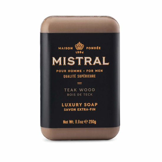 Picture of Mistral Bar Soap Organic, Teak Wood, Large Bar