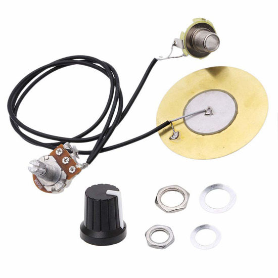 GetUSCart Onown Pickup Wiring Kit PIckup Piezo 50mm Sensitive Transducer Pickups Prewired