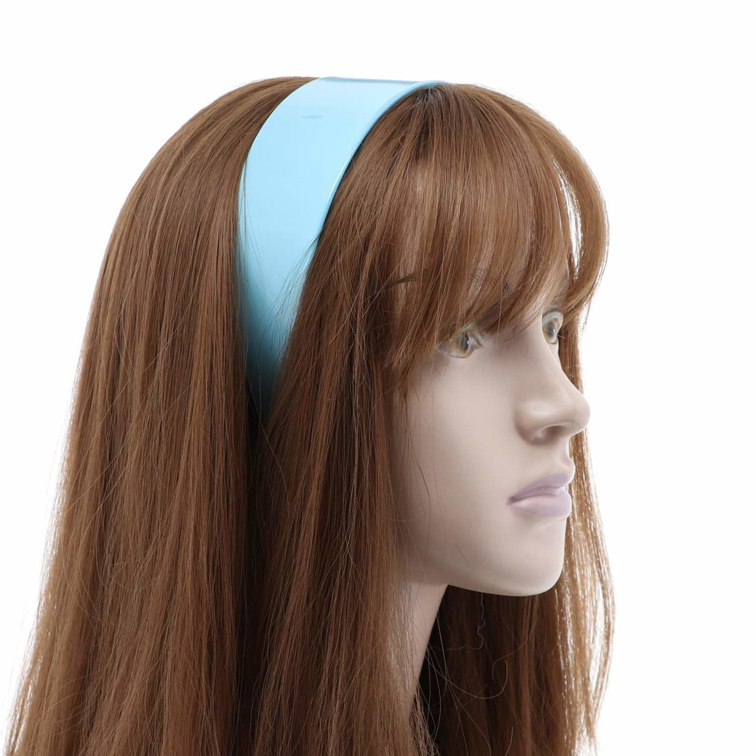 GetUSCart Light Blue 2 Inch Hard Plastic Headband with Teeth