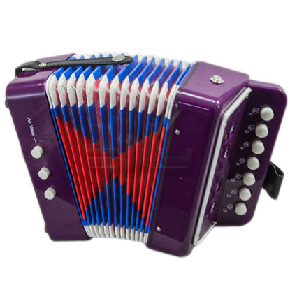Picture of SKY Accordion Purple Color 7 Button 2 Bass Kid Music Instrument Easy to PlayGREAT GIFT