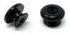 Picture of Vintage Forge Guitar Strap Buttons Black Oversized Large 17mm Universal Fit for Acoustic and Electric Guitar and Bass (2) with Screws and Felt Washers SB140-BLK