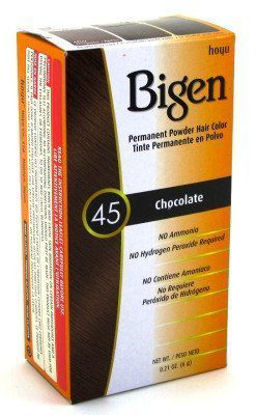 Picture of Bigen Powder Hair Color #45 Chocolate, 0.21 Ounce (Pack of 6)