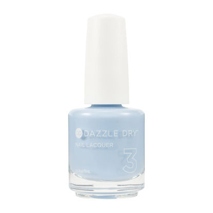 Picture of Dazzle Dry Nail Lacquer (Step 3) - Lotion, Please! - A light powder blue with gray undertones. Full coverage cream. (0.5 fl oz)