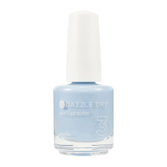 Picture of Dazzle Dry Nail Lacquer (Step 3) - Lotion, Please! - A light powder blue with gray undertones. Full coverage cream. (0.5 fl oz)