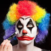 Picture of Go Ho 3 PCS Makeup Clown White Black Cream-Blendable Stick,Green Body Paint Professional SFX Makeup,Safe Facepaint Nose&Lip Smacking for Festival or Stage Makeup(White+Black+Green)