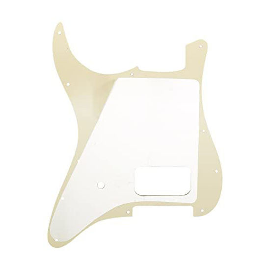 Musiclily Pro 11 Schroefgaten Single Bedekte Humbucker en Potmeter Slot Slagplaat voor USA/Mexico Fender Tom Delonge Strat stijl Elektrische Gitaar, 3-laags Mint Groen