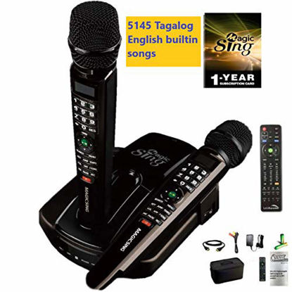Picture of 2019 ET23PRO WIFI Magic Sing Karaoke Two Wireless Mics 12,000 English +1 Year Subscription for Tagalog Hindi Spanish Russian Vietnamese Japanese Korean songs & more