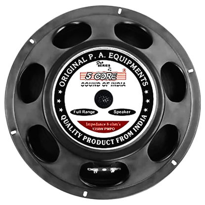 Picture of 5 CORE 12" Guitar Speaker for Guitar Amplifier Universal Replacement Speaker | Made in India | Specialised Guitar Speaker | Durable Driver | 90W RMS at 8 Ohm 120MM Magnet, Black SP 12135 GTR