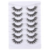 Picture of Mebver Lashes Eyelashes 8D Fluffy False Eyelashes Wispy Faux Mink Lashes Light Weight Fake Eyelashes Cat Eye Lashes 7 Pairs Pack
