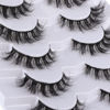 Picture of Mebver Lashes Eyelashes 8D Fluffy False Eyelashes Wispy Faux Mink Lashes Light Weight Fake Eyelashes Cat Eye Lashes 7 Pairs Pack