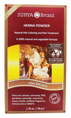 Picture of Surya Brasil Products Henna Powder, Ash Brown, 1.76 Ounce