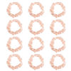 Picture of 12Pcs Satin Elastic Hair Bands, Blush Silk Hair Scrunchies Skinny Hair Ties Ropes Elastics Ponytail Holders for Women Girls Hair Accessories Gift