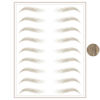 Picture of Brows by Bossy Temporary Eyebrow Tattoos Waterproof Eyebrow Stickers, False Tattoos Hair Like Peel Off Instant Transfer Brows For Women And Men | Natural Strokes, Shaping, Tint…