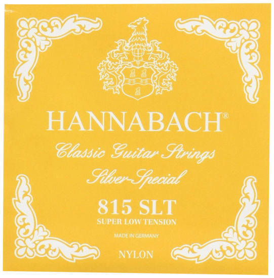 Picture of Hannabach 652507 Series 815 Silver Special Super Low Tension String Set for Classic Guitar - Gold