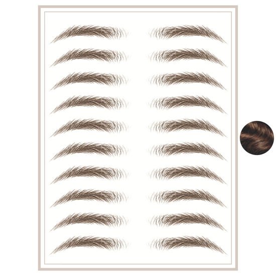 Picture of Brows by Bossy Temporary Eyebrow Tattoos Waterproof Eyebrow Stickers, False Tattoos Hair Like Peel Off Instant Transfer Brows For Women And Men | Natural Strokes, Shaping, Tint…