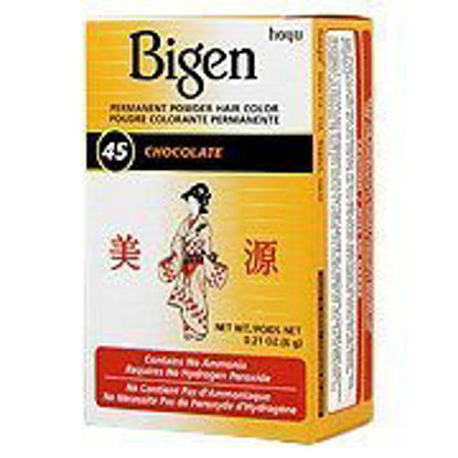 Picture of Bigen Powder Hair Color #45 Chocolate 0.21oz (3 Pack)