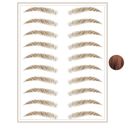 Picture of Brows by Bossy Temporary Eyebrow Tattoos Waterproof Eyebrow Stickers, False Tattoos Hair Like Peel Off Instant Transfer Brows For Women And Men | Natural Strokes, Shaping, Tint…