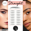 Picture of Brows by Bossy Temporary Eyebrow Tattoos Waterproof Eyebrow Stickers, False Tattoos Hair Like Peel Off Instant Transfer Brows For Women And Men | Natural Strokes, Shaping, Tint…