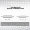 Picture of Soundproof Wall Panels 12 Pack Thick Hexagon Acoustic Panels, 0.6"x11.5"x10" High Density Sound Absorbing Panels Sound proof Insulation Silver