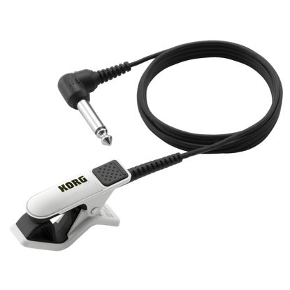 Picture of Korg CM200WHBK Clip-On Contact Microphone, White/Black