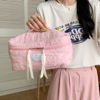 Picture of Juoxeepy Cotton Makeup Bag Large Travel Cosmetic Bag Quilted Cosmetic Pouch Coquette Aesthetic Floral Toiletry Bag