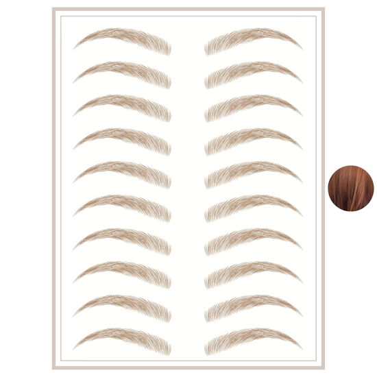 Picture of Brows by Bossy Temporary Eyebrow Tattoos Waterproof Eyebrow Stickers, False Tattoos Hair Like Peel Off Instant Transfer Brows For Women And Men | Natural Strokes, Shaping, Tint…