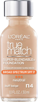 Picture of L'Oreal Paris Makeup True Match Super-Blendable Liquid Foundation, Buff Beige N4, 1 Fl Oz,1 Count
