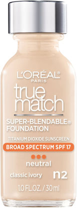 Picture of L'Oreal Paris Makeup True Match Super-Blendable Liquid Foundation, Classic Ivory N2, 1 Fl Oz,1 Count