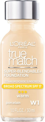 Picture of L'Oreal Paris Cosmetics True Match Super-Blendable Foundation Makeup, Porcelain W1, 2 Count