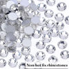Picture of Novani Rhinestones 1440pcs SS20 Glass Rhinestones Crystal Flatback Gemstones for Crafts Nails Makeup Bags and Shoes Decoration（SS20, Crystal Clear）