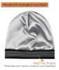 Picture of FocusCare Sleeping Hat,Frizzy Hair Protecting Long Tail Gifts for Women Summer Black White
