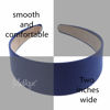 Picture of Girls 2 inch Satin Headband - Navy