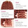 Picture of Leeven 2 Packs Copper Red Passion Twist Hair 12 Inch Water Wave Crochet Braids Hair for Distressed Butterfly Locs 350 Color Synthetic Hot Water Setting Passion Twists Hair Extensions