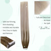 Picture of 【New Arrival】LAAVOO Blonde Ombre Tape in Extensions Real Human Hair Balayage Light Brown to Platinum Blonde Mix Ash Blonde Tape in Hair Extensions for Women 18in Hair Extensions Tape Ins Skin Weft 50g 20pcs