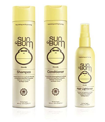 Picture of Sun Bum Hair Care (Blonde Shampoo/Conditioner/Lightener)
