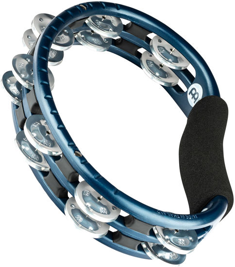 GetUSCart Meinl Percussion Traditional Synthetic Handheld Tambourine Musical Instrument for Recording or Live NOT Made in China Double Row Jingles 2 Year Warranty TMT1A B