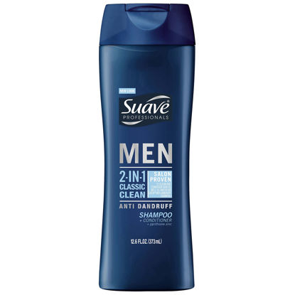 Picture of Suave Men 2in1 AntiDandruff Shampoo & Conditioner, Classic Clean, 12.6 oz