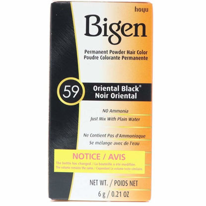 Picture of Bigen Permanent Powder Hair Color 59 Oriental Black 1 ea (Pack of 4)