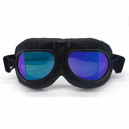 Picture of evomosa Motorcycle Goggles Vintage Pilot Style Cruiser Scooter Goggle Outdoor Sand Goggles Bike Racer Cruiser Touring Eyewear