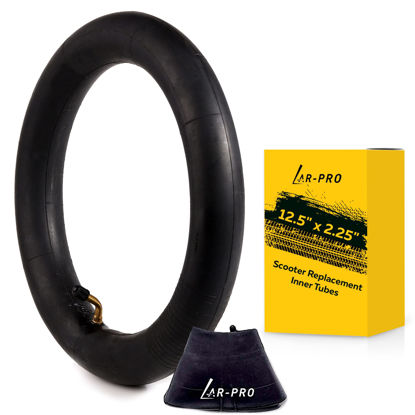Picture of (2 Pack) AR-PRO Scooter Replacement Inner Tubes - 12.5" x 2.25" Inner Tubes with Angled Valve | Compatible with Razor Pocket Mod Bella Chrissy Hannah Montana Electric Scooters
