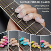 Picture of 5 Sizes Guitar Fingertip Protector With Compact Box, Premium Silicone Guitar Finger Guards, Non-Slip Breathable Fingertip Protection Covers Caps for Guitar, Sewing, String Instruments (Blue)