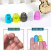 Picture of 5 Sizes Guitar Fingertip Protector With Compact Box, Premium Silicone Guitar Finger Guards, Non-Slip Breathable Fingertip Protection Covers Caps for Guitar, Sewing, String Instruments (Blue)
