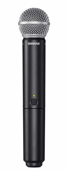 Picture of Shure BLX2/SM58 Handheld Wireless Transmitter with SM58 Vocal Microphone Capsule, for use with BLX Wireless Systems (Receiver Sold Separately) - H11 Band