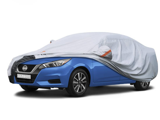GetUSCart- GUNHYI Car Cover Waterproof All Weather for Automobiles, 6 Layer  Heavy Duty Outdoor Cover, Suitable for Nissan Versa/370z, Hyundai Accent,  Acura Integra, Audi A3 etc (Length 165-175 inch)